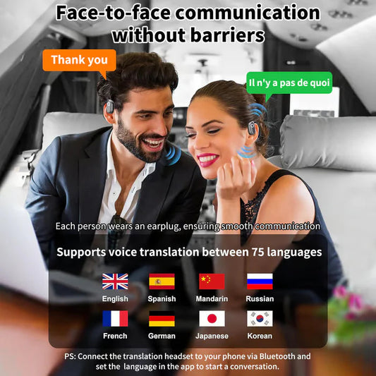 🥰🥰Brezžične slušalke OWS Bluetooth 5.4 z AI prevajanjem (primerne za iOS in Android)
