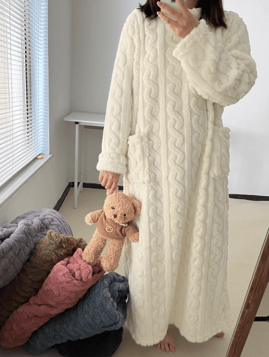 🎁Toplo darilo-Zimska koralna žametna oblačila za dom