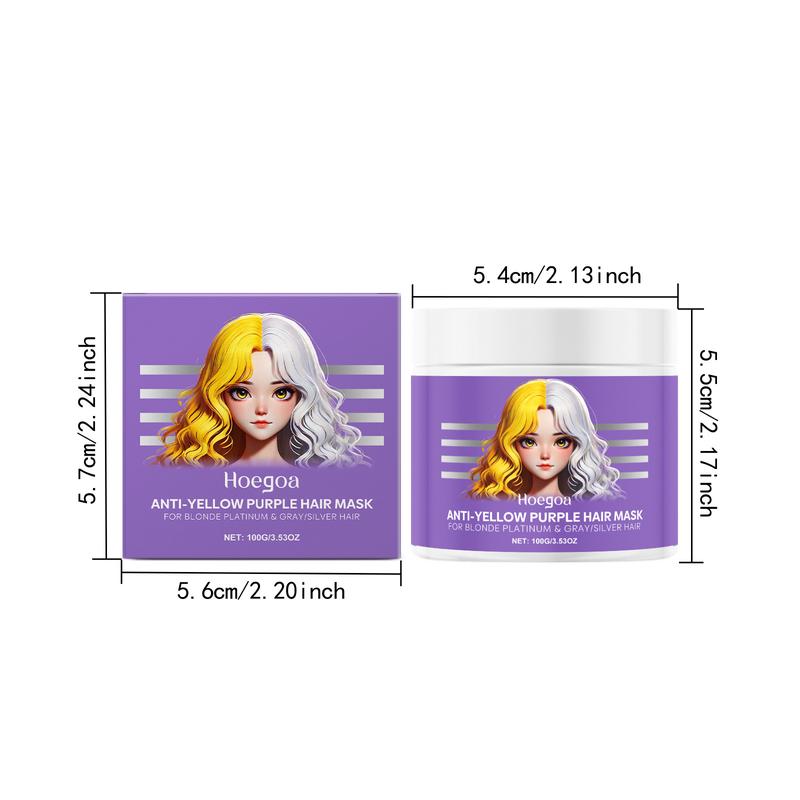 【🔥Kupite 1 dobite 1 gratis🔥】Vijolična maska za blond lase – odstranjuje rumene tone, vrača sijaj in ščiti barvo