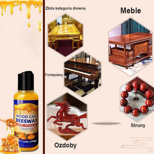 【🔥Kupite 1 dobite 1 gratis🔥】Naravni balzam za les s čebeljim voskom in pomarančnim oljem