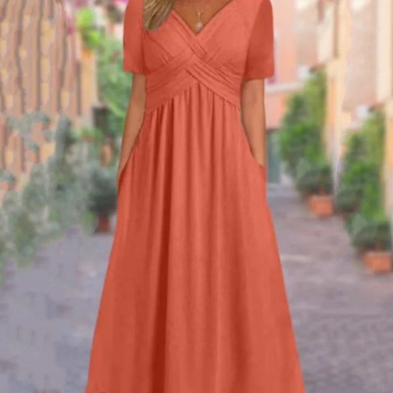 ๐ Dolge obleke z V-izrezom โ stil in udobje! โจ