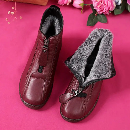 🔥Razprodaja zadnjega dne – 50 % popust - Ženski nedrseči gležnjarji iz naravnega usnja