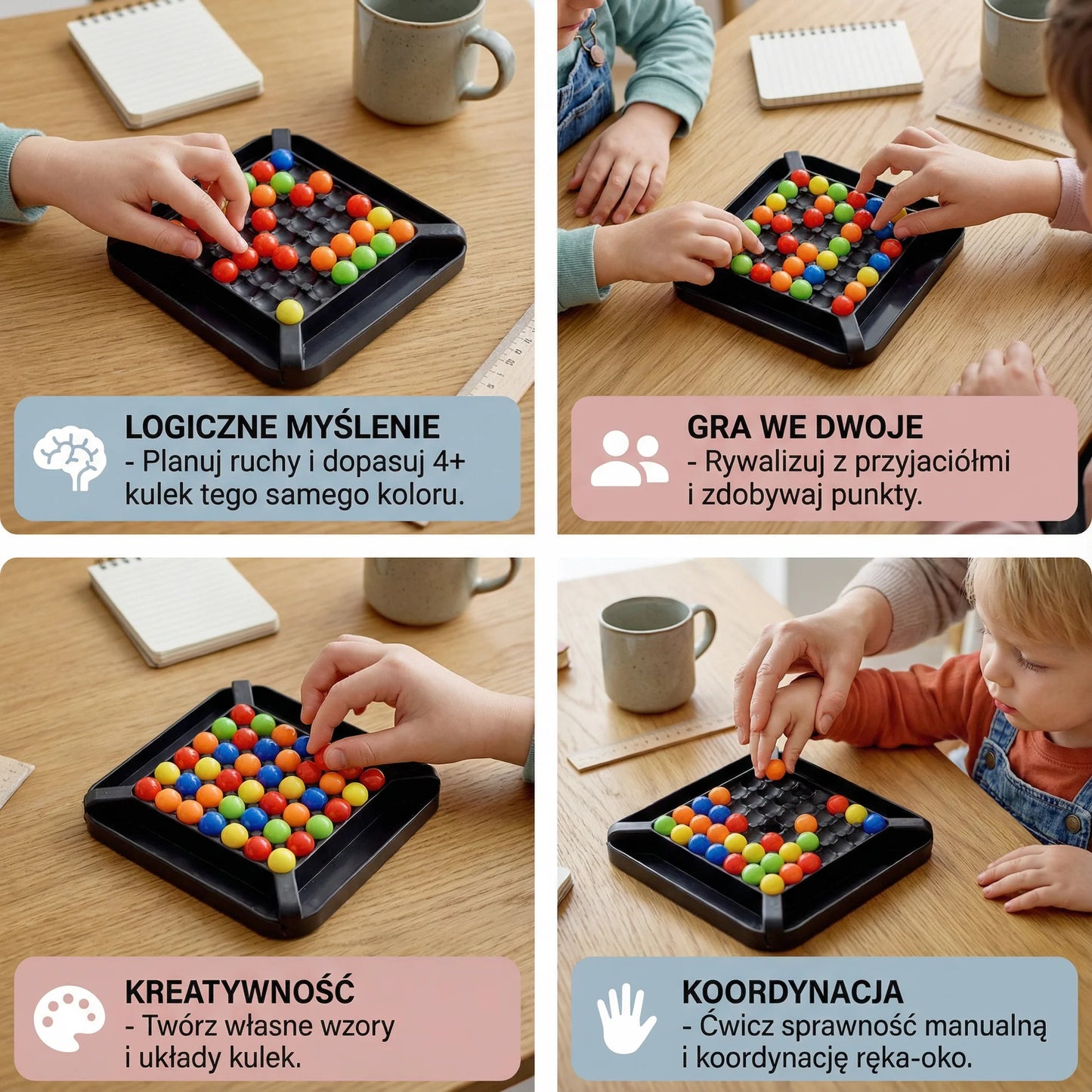 🎲✨Logična igra z ujemanjem barv - interaktivna sestavljanka z žogo za otroke in odrasle🧠
