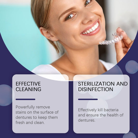 Šumeče tablete za čiščenje zobnih protez