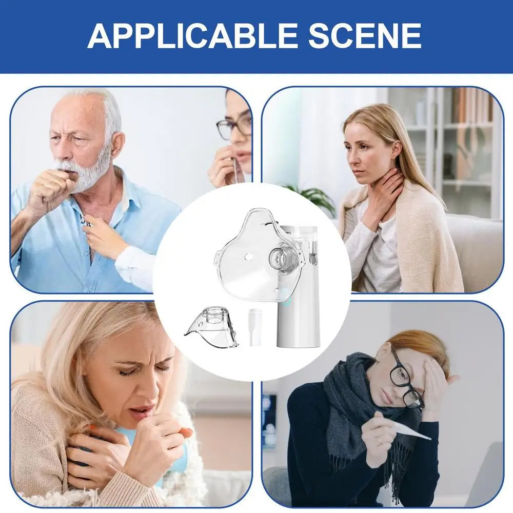 【💨 Idealna izbira za lajšanje kašlja ali zasoplnosti!】ClearFlow™ | Prenosni dihalni nebulizator