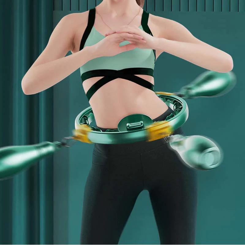 【🥰Idealna izbira za domači fitnes!】Pametni nastavljivi masažni obroč Hula Hoop