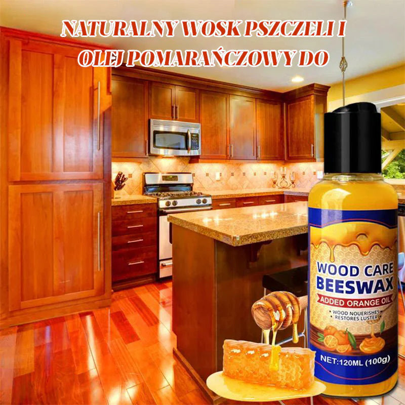 【🔥Kupite 1 dobite 1 gratis🔥】Naravni balzam za les s čebeljim voskom in pomarančnim oljem
