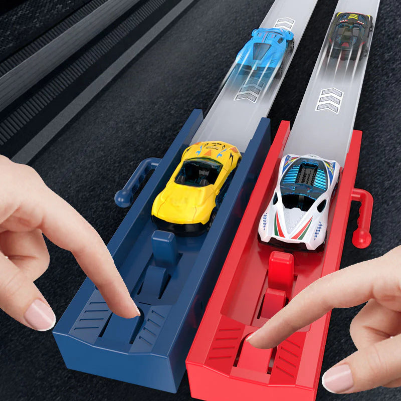 🚗 Otroški komplet dvojnih izstrelkov - brez baterij, s prijaznim tekmovanjem!