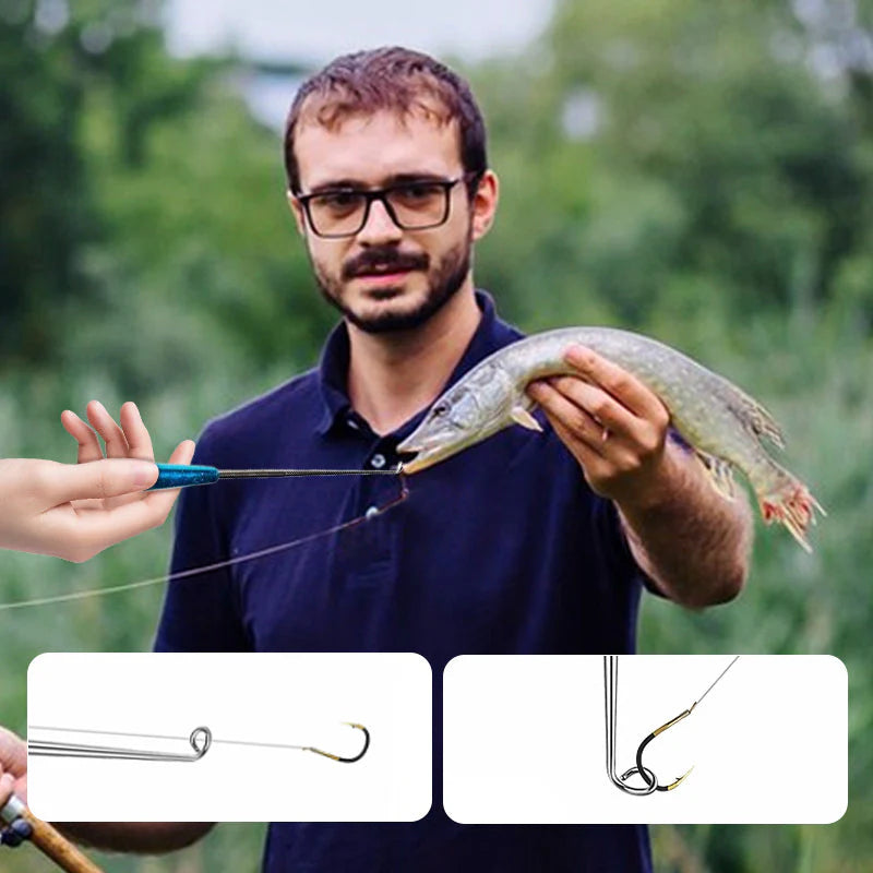 【🔥Drugi kos brezplačen】Odstranjevalec kovinskih ribiških trnkov s prozorno cevjo za shranjevanje