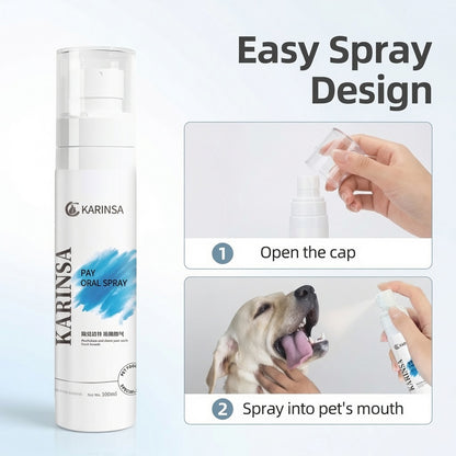 🌿 Oralni sprej za hišne ljubljenčke – svež dah in čiste usta! 🐶🐱