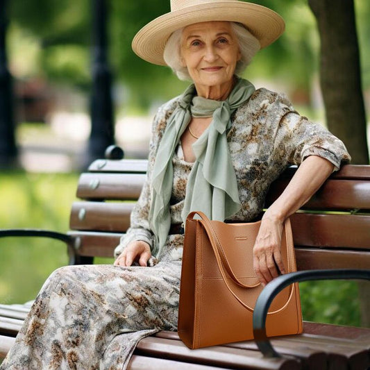 【👜 Enobarvna vrhunska torba za čez ramo - Klasična in elegantna oblika, dovolj vsestranska, da se poda k vsaki vsakodnevni obleki!】Preprosta enobarvna vrhunska torbica