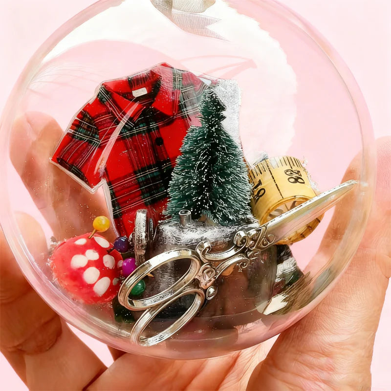 【🎅🏻🎅🏻Najboljše božično darilo🎄🎄】Božični okraski za šivanje - snežne krogle