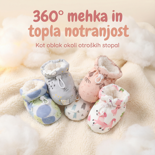 【👶 360° mehka obloga za stopala, vpija znoj in vas greje】Topli krzneni otroški škornji