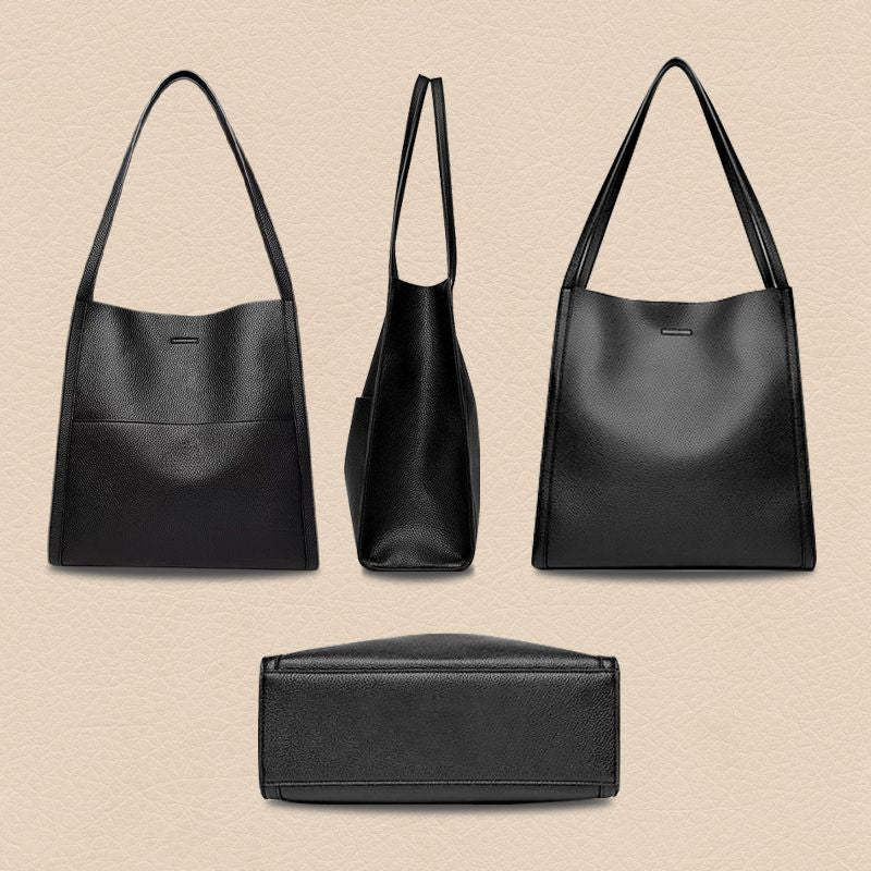 【👜 Enobarvna vrhunska torba za čez ramo - Klasična in elegantna oblika, dovolj vsestranska, da se poda k vsaki vsakodnevni obleki!】Preprosta enobarvna vrhunska torbica