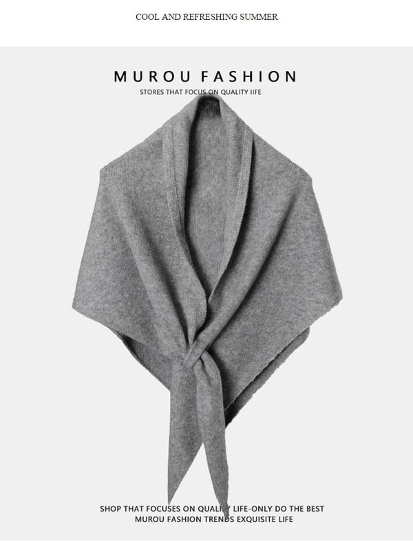 Ženski enobarvni šal s prednostno ponudbo