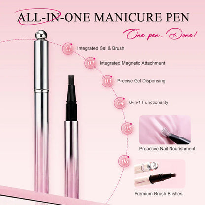 🛍️ 2-v-1 Cat Eye Nail Art Pen – Salon kakovost doma, brez orodij! ✨ Prihrani čas & denar!