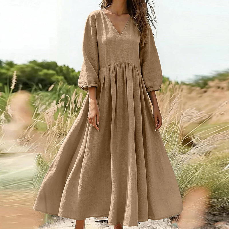 👗 Maxi obleka z V-izrezom – eleganca in udobje! ✨