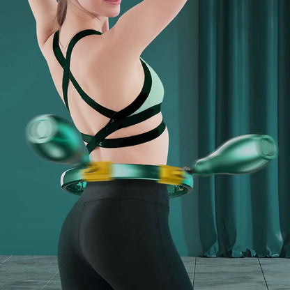 【🥰Idealna izbira za domači fitnes!】Pametni nastavljivi masažni obroč Hula Hoop