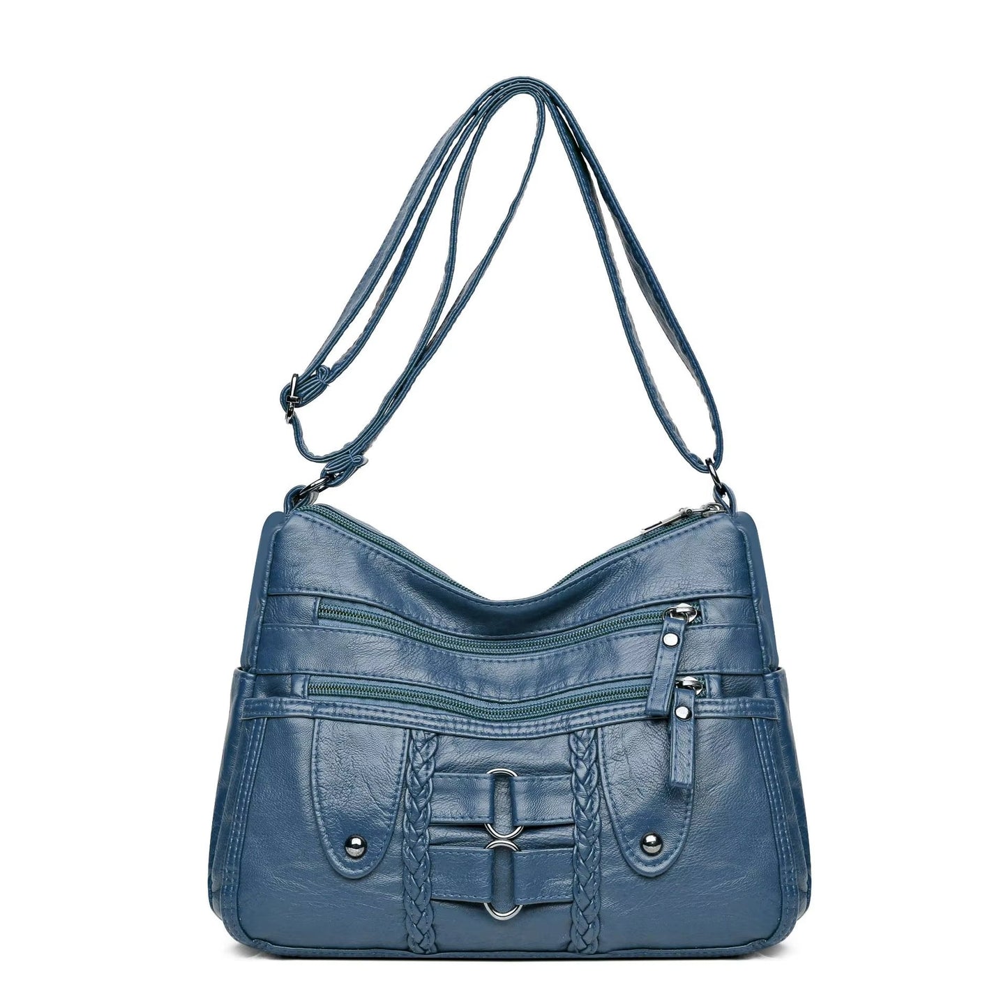 Dámska taška z mäkkého koženého materiálu 2026, nová, jednoduchá a štýlová, univerzálna taška s veľkým objemom, na rameno a cez rameno