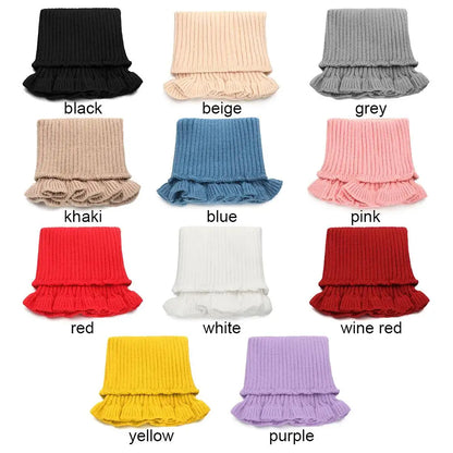 ❄️Pleteni snemljivi grelnik za ovratnik – mehak, raztegljiv in enostaven za nošenje zimski ovratnik