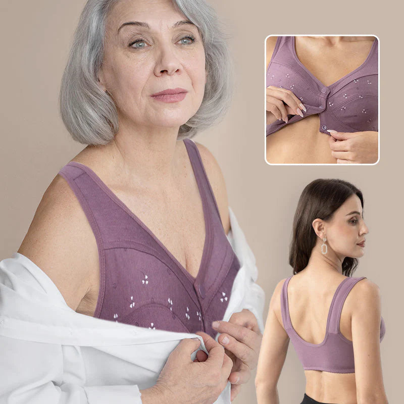 【🎁Drugi kos gratis】Modrček z zapenjanjem spredaj