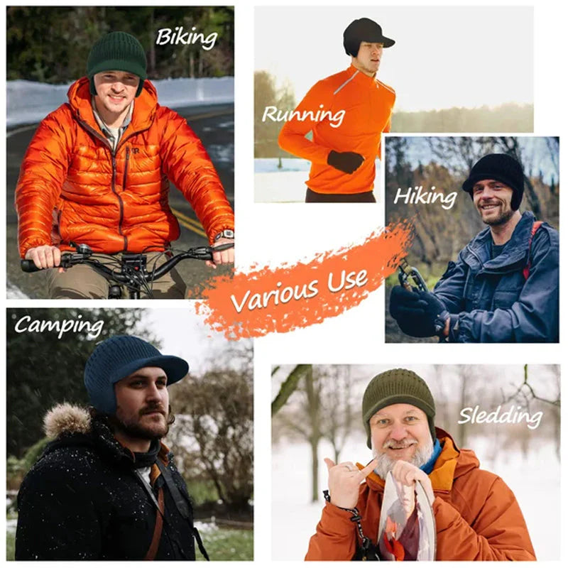 🌟 Topla pletena kapa za ušes – elastična, ščitna in elegantna za zimo! ❤️