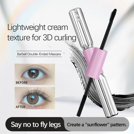 🌟 Dvojglavna maskara Barbell – podaljšuje, kodra in ne smuči, za očala z vplivom! 🦋