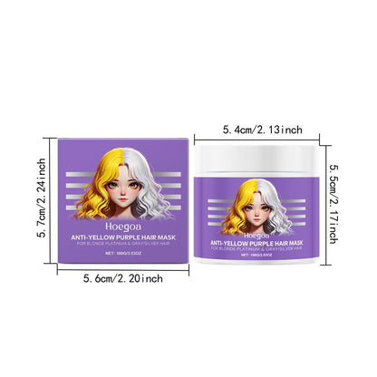 【🔥Kupite 1 dobite 1 gratis🔥】Vijolična maska za blond lase – odstranjuje rumene tone, vrača sijaj in ščiti barvo