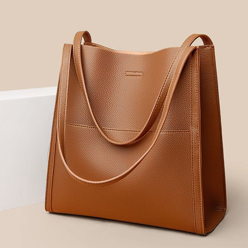 【👜 Enobarvna vrhunska torba za čez ramo - Klasična in elegantna oblika, dovolj vsestranska, da se poda k vsaki vsakodnevni obleki!】Preprosta enobarvna vrhunska torbica