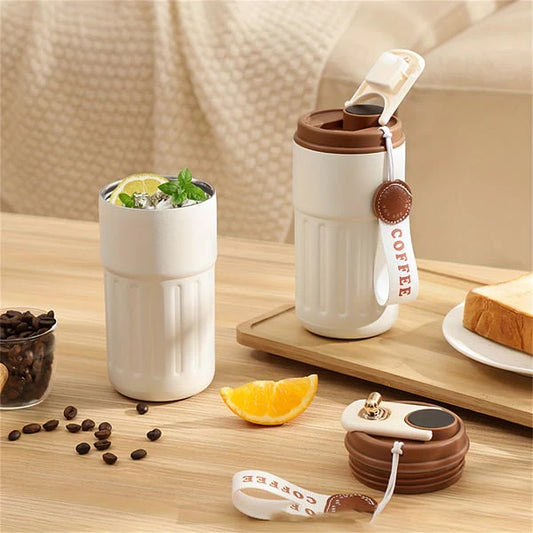 【🌡️ ☕ Uživajte v kavi pri vaši popolni temperaturi z lahkoto!】Vrček za kavo s prikazom temperature