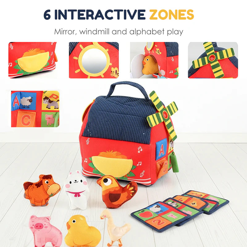 🐄Interaktivni plišasti komplet za kmečko igro za otroke😍