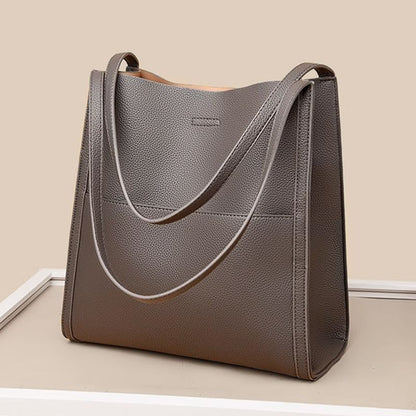 【👜 Enobarvna vrhunska torba za čez ramo - Klasična in elegantna oblika, dovolj vsestranska, da se poda k vsaki vsakodnevni obleki!】Preprosta enobarvna vrhunska torbica