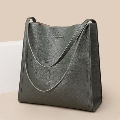 【👜 Enobarvna vrhunska torba za čez ramo - Klasična in elegantna oblika, dovolj vsestranska, da se poda k vsaki vsakodnevni obleki!】Preprosta enobarvna vrhunska torbica