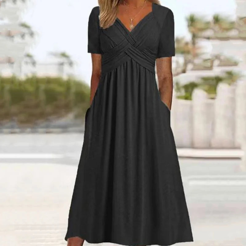 👗 Dolge obleke z V-izrezom – stil in udobje! ✨