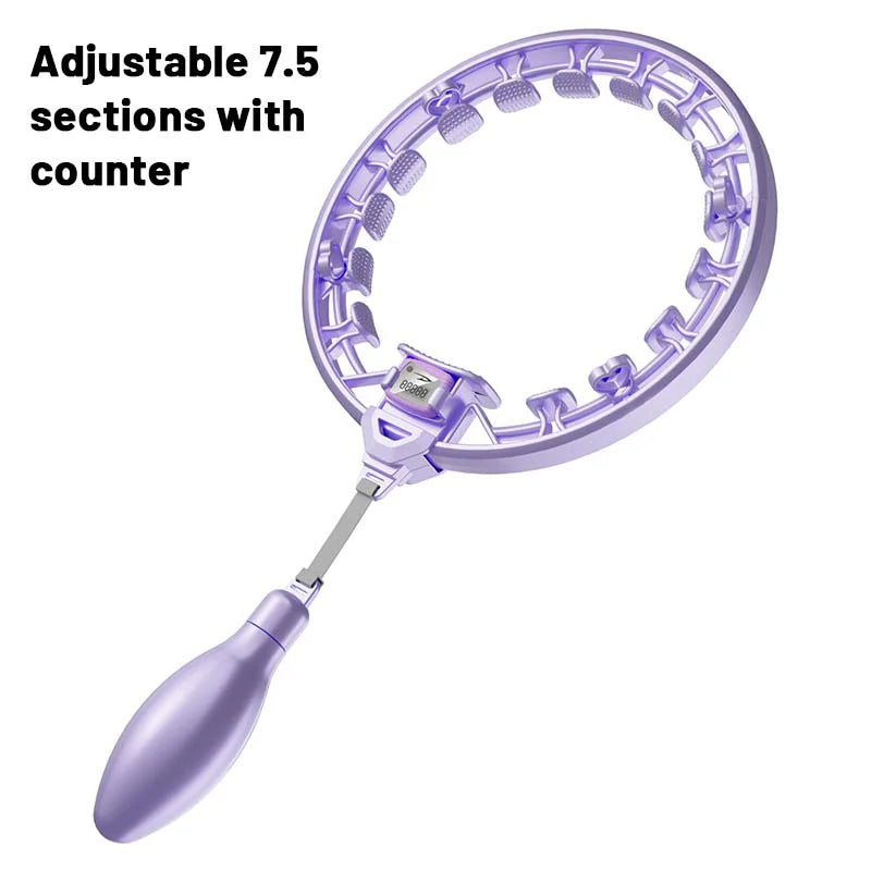 【🥰Idealna izbira za domači fitnes!】Pametni nastavljivi masažni obroč Hula Hoop