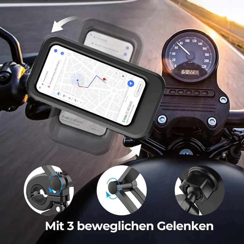 【🚲 Je odlična izbira za navigacijo, fotografiranje ali snemanje videoposnetkov med potovanjem!】Univerzalno vodoodporno držalo za mobilni telefon za kolesa in motorna kolesa