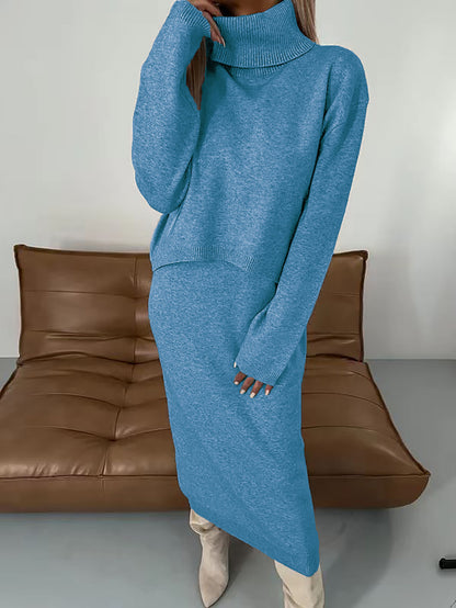 ✨Elegantna in samozavestna - Komplet pletenih oblek