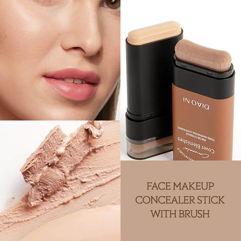 (🔥Kupite 1, dobite 1 gratis🔥)✨2025 Instant Concealing Foundation Stick z vgrajenim čopičem