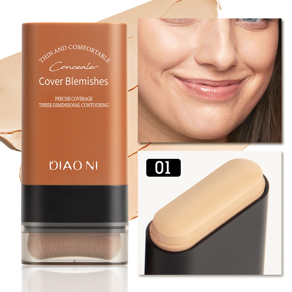 (🔥Kupite 1, dobite 1 gratis🔥)✨2025 Instant Concealing Foundation Stick z vgrajenim čopičem