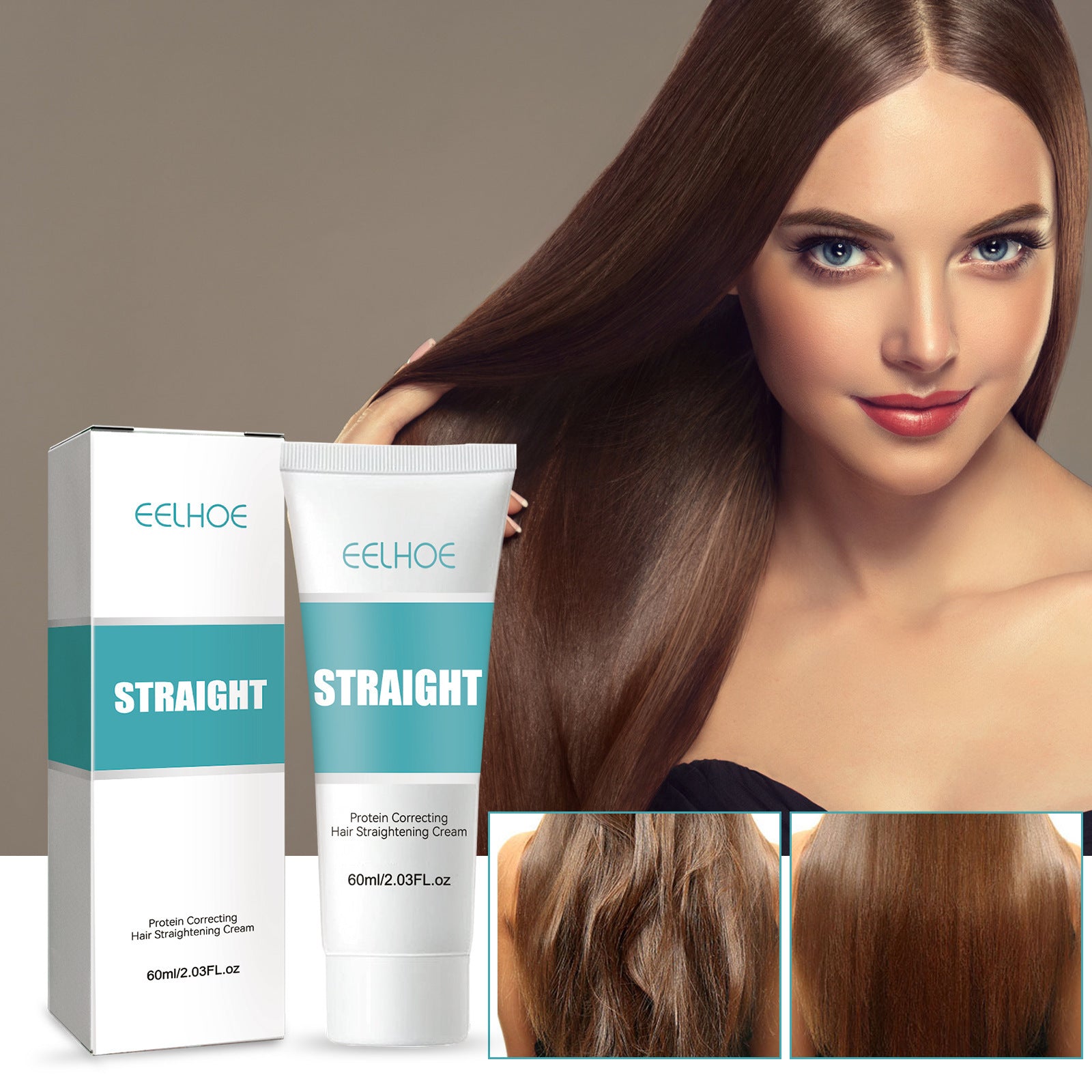 【🎁Kupite 1  dobite 1】Krema za ravnanje las s svilo in keratinom