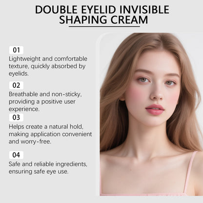 （🔥Kúp 1 získaj 1 zadarmo🔥）Dolgotrajna in nevidna krema za oblikovanje dvojnih vek