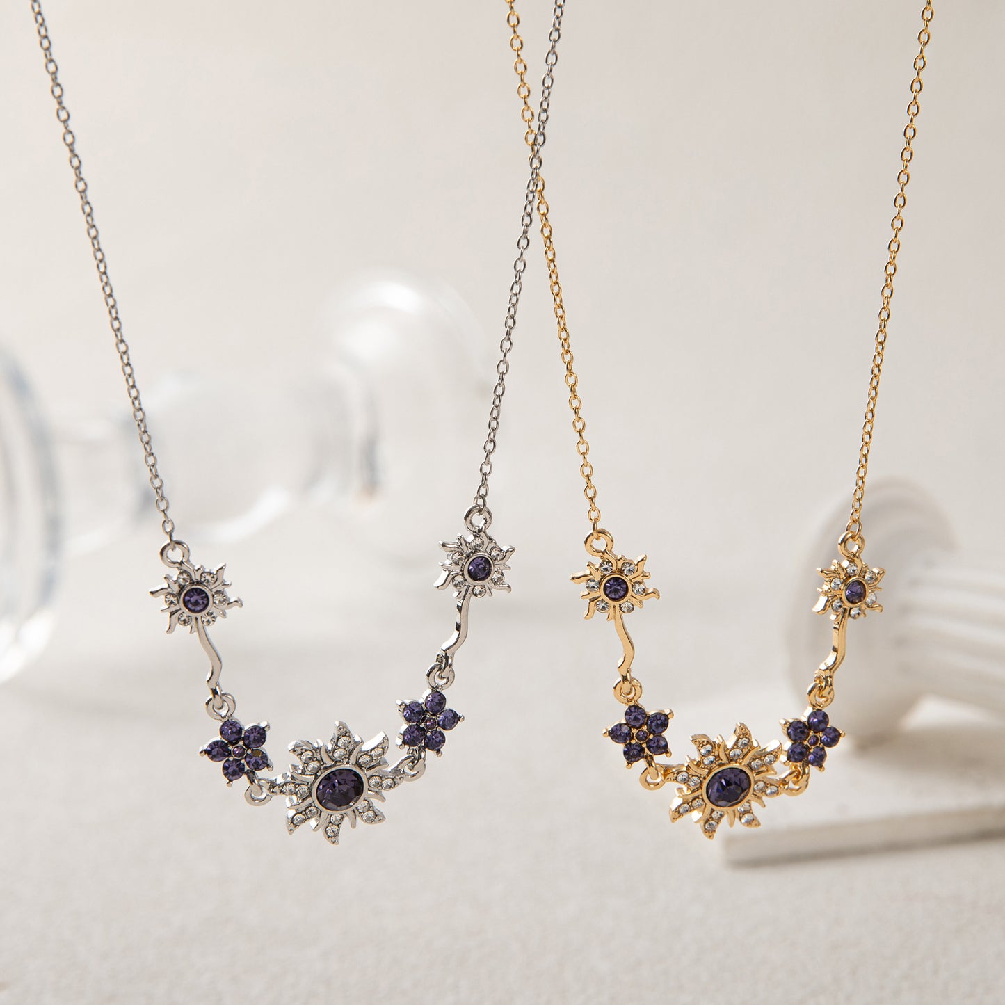 ✨Zapestnica z vijoličnimi okrasnimi kamni in sončnimi bliski（🔥Kupite 1 dobite 1 gratis🔥)