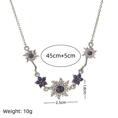 ✨Zapestnica z vijoličnimi okrasnimi kamni in sončnimi bliski（🔥Kupite 1 dobite 1 gratis🔥)