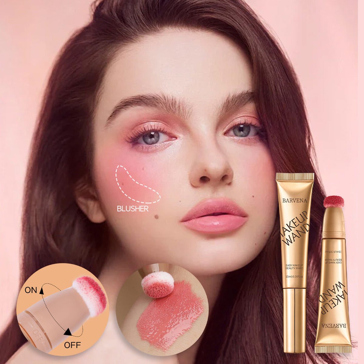 🥰Dvojna čopiča za konturiranje in čopiča za poudarjanje rdečila za lica