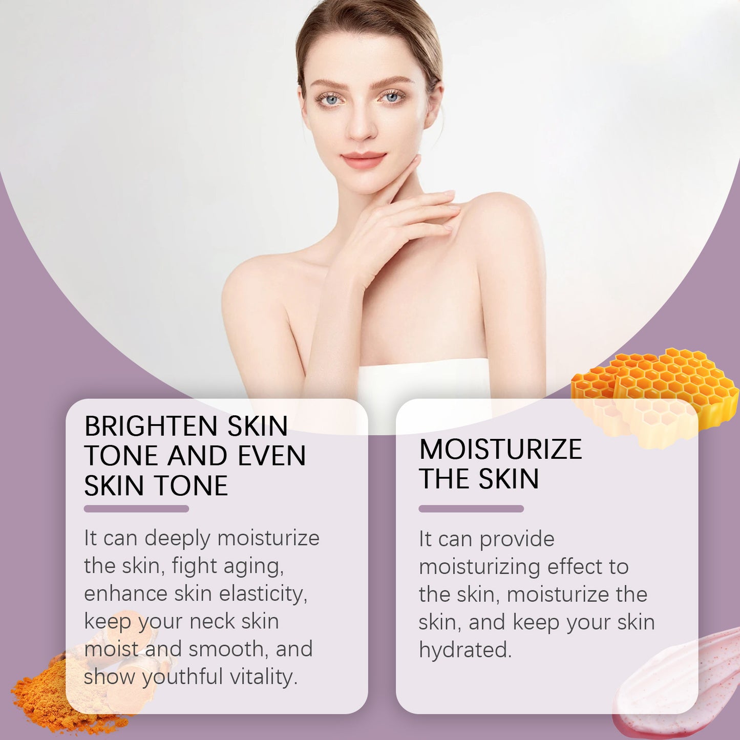 Posvetljujoča negovalna maska za kožo