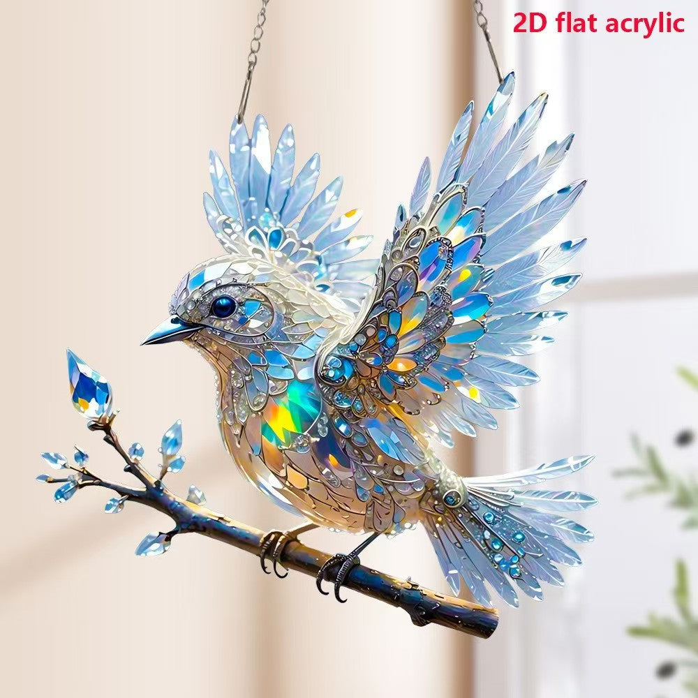 🎁Več ko kupite, več popustov dobite🎁Umetniški nakit Crystal Sky Bluebird