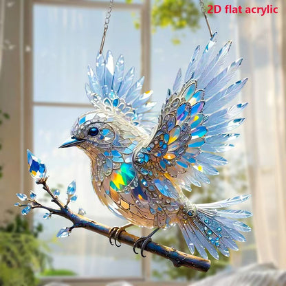 🎁Več ko kupite, več popustov dobite🎁Umetniški nakit Crystal Sky Bluebird