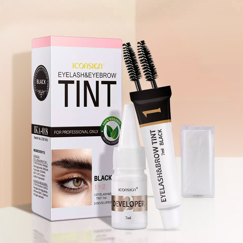 【🔥Drugi kos brezplačen】Komplet za barvanje obrvi, vodoodporen, hitro sušeč