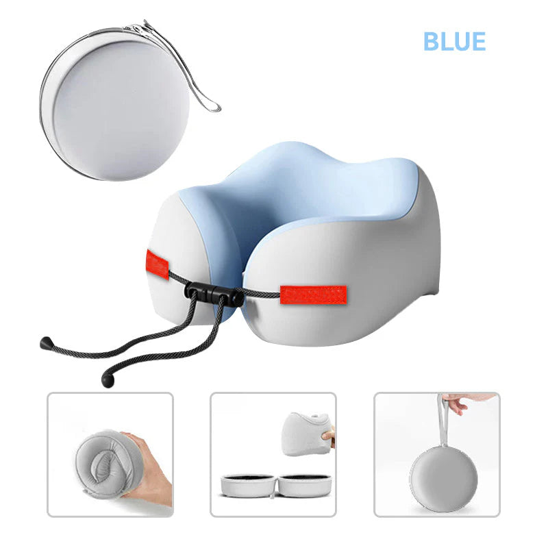 【🎁Brezplačna škatla za shranjevanje】Vzglavnik za vrat iz spominske pene v obliki črke U