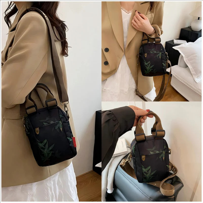 👝Ženska modna večplastna torba čez ramo s potiskom⏰Časovno omejena polovična cena